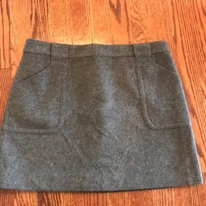 J. Crew Wool Mini Skirt